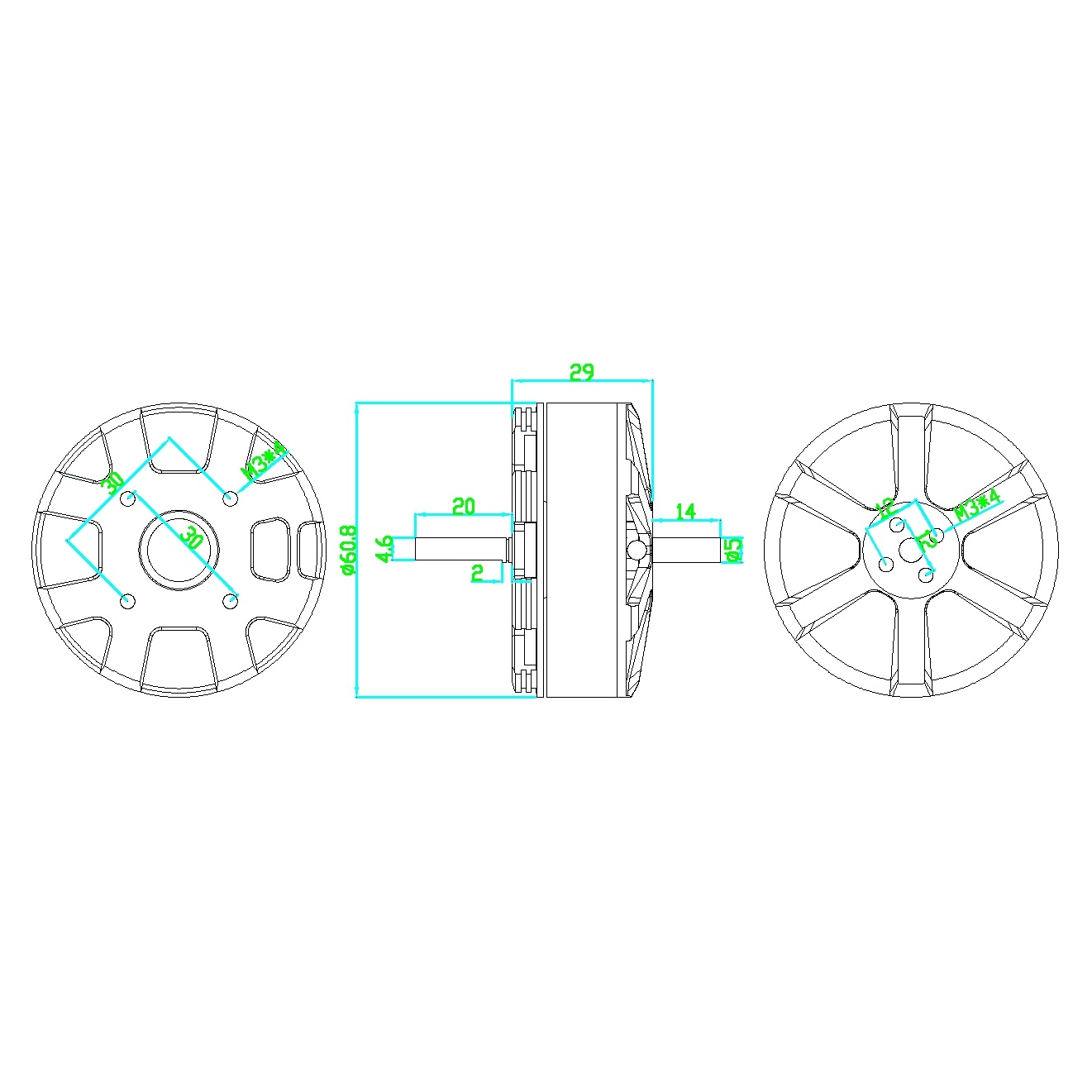 Dual Shaft Motor - D5312s 330KV