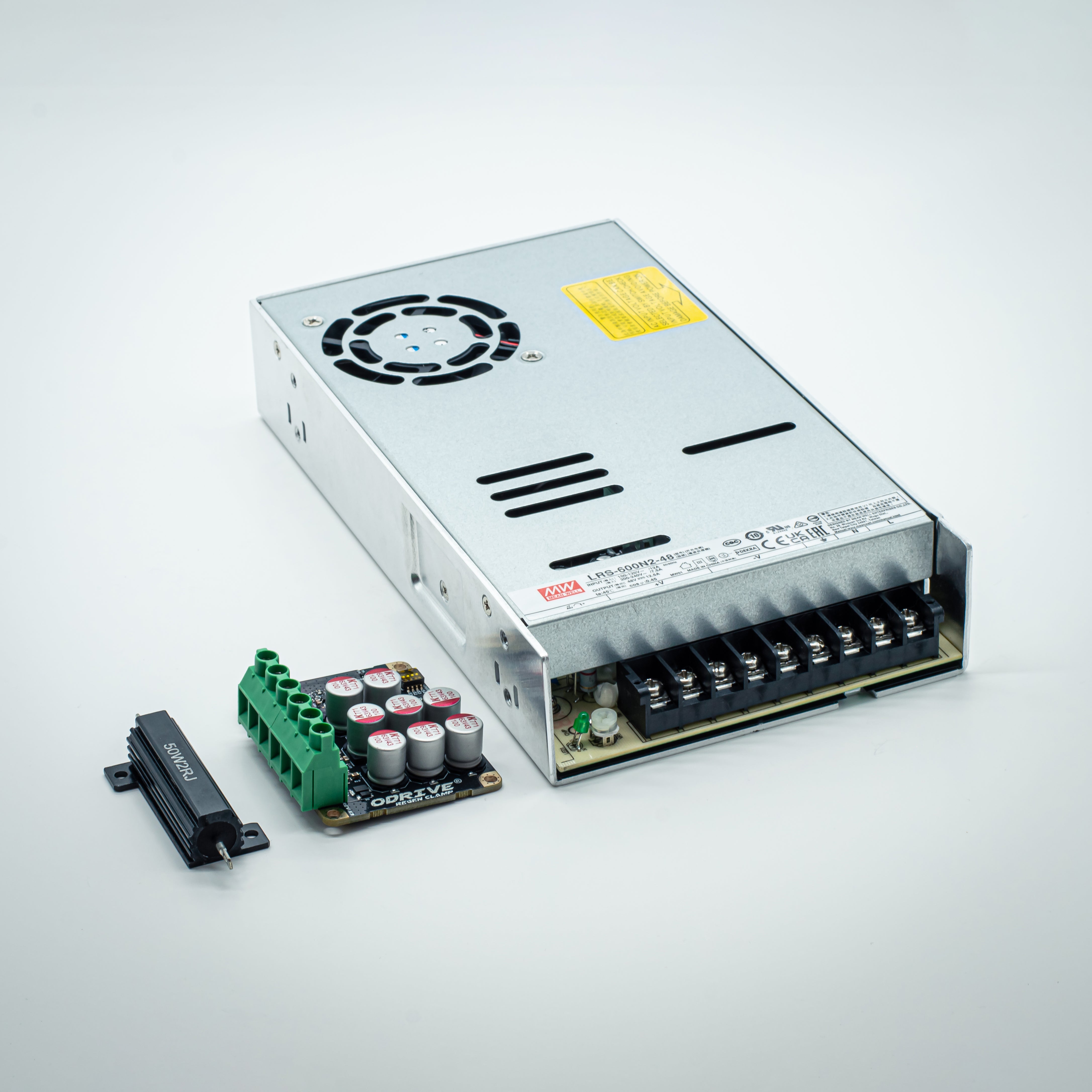 ODrive Regen Clamp And 48V 600W High Peak Power Supply Kit ODrive 